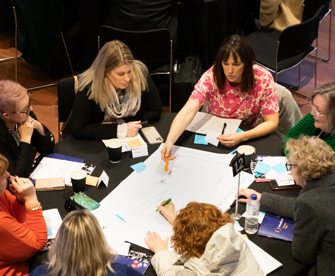 WACOSS 100 Families Round Table With People Working Together